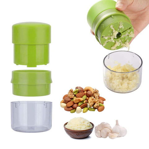 Mini Manual Food Chopper – Compact Garlic and Vegetable Mincer, 1-Pack or 2-Pack