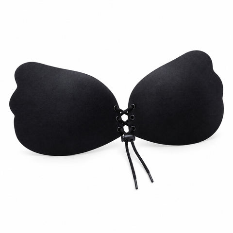 Strapless Adhesive Push-Up Bra – Reusable Front-Fastening Cups, A to D