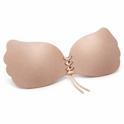 Strapless Adhesive Push-Up Bra – Reusable Front-Fastening Cups, A to D