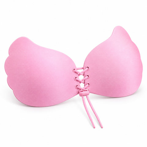 Strapless Adhesive Push-Up Bra – Reusable Front-Fastening Cups, A to D