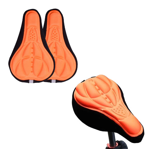 Gel Bike Seat Cushion Cover – Adjustable Bicycle Saddle Pad, 1-Pack or 2-Pack