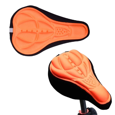 Gel Bike Seat Cushion Cover – Adjustable Bicycle Saddle Pad, 1-Pack or 2-Pack
