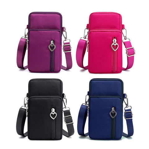 Mini Crossbody Cell Phone Wallet Bag Women's PU Leather Shoulder Purse with Adjustable Strap