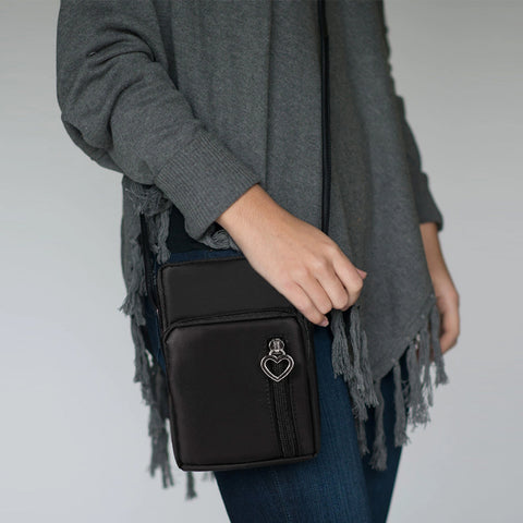 Mini Crossbody Cell Phone Wallet Bag Women's PU Leather Shoulder Purse with Adjustable Strap