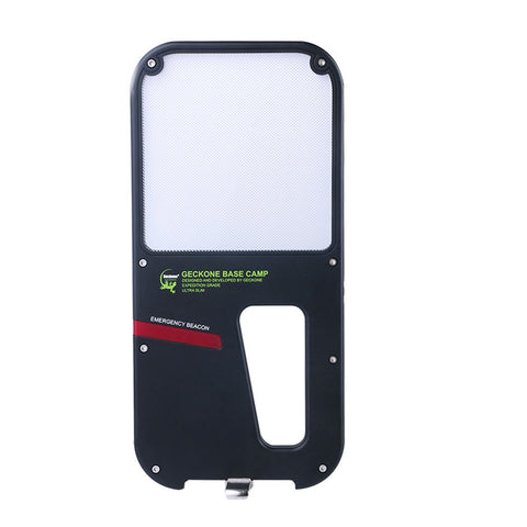 Portable Camping Light with Red Emergency Beacon – Folding Stand and Handle