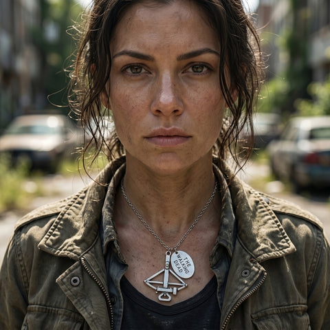 Crossbow Charm Necklace – Fantasy & Survival-Themed Pendant Necklace with Stamped Charm (18” Chain)