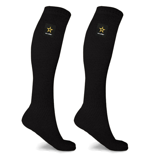 2-Pack Official US Army Graduated Knee-High Compression Socks  15–20 mmHg Compression Socks with Arch Support for Men & Women
