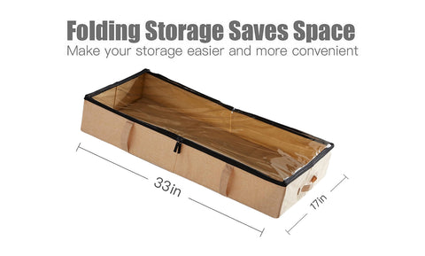 Foldable Large Capacity Under Bed Storage Organizer Container Bag