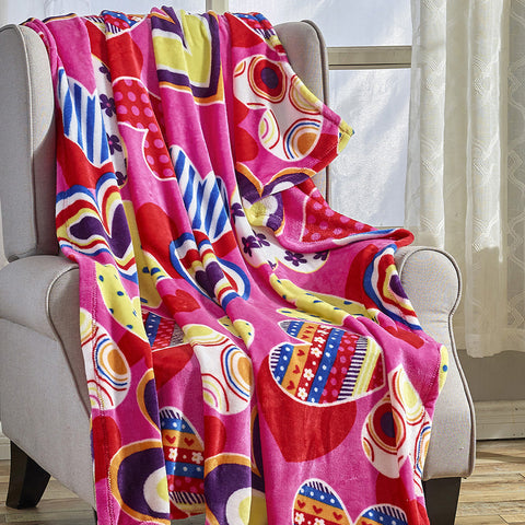 Ultra Soft Plush Throw Blanket – Lightweight 50" x 60" All-Season Blanket for Couch, Bed, or Travel – Warm, Cozy, and Machine Washable