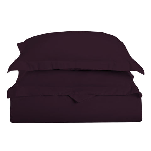 3-Piece: Super Soft Solid Color Duvet Cover with Pillowcases - Queen Size