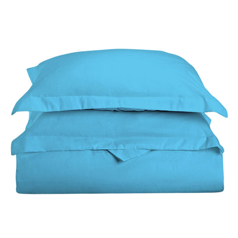 3-Piece: Super Soft Solid Color Duvet Cover with Pillowcases - Queen Size