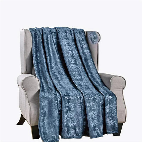 Ultra Soft Microplush Versailles Throw Blanket – Lightweight 50" x 60" All-Season Blanket for Couch, Bed, or Travel – Warm, Durable, and Machine Washable