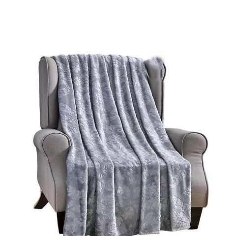 Ultra Soft Microplush Versailles Throw Blanket – Lightweight 50" x 60" All-Season Blanket for Couch, Bed, or Travel – Warm, Durable, and Machine Washable