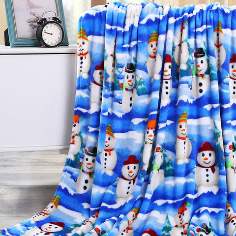 Holiday and Christmas Micro Plush Throw Blanket – Soft 50" x 60" Cozy Blanket for Couch, Bed, or Living Room – Lightweight, Warm, All-Season Comfort, Machine Washable