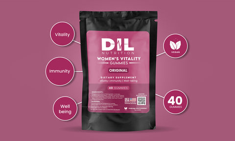 Dil Nutrition Women's Vitality Gummies for Immunity and Well-being (40 gummies)