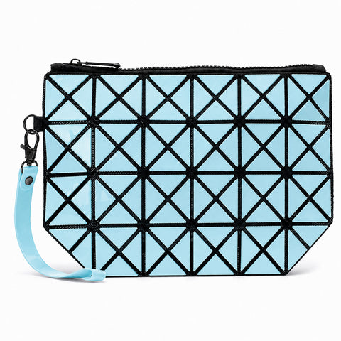 Geometric Expressly-Noted Clutch Evening Clutch Bag with Geometric Pattern and Zipper Closure