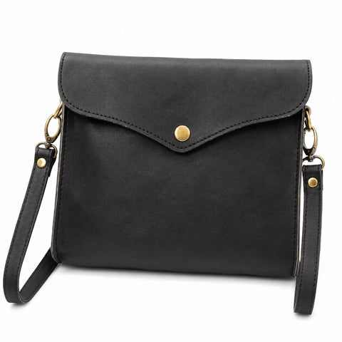 Women's Vintage PU Leather Shoulder Bag Satchel Compact Crossbody Handbag for Everyday Use