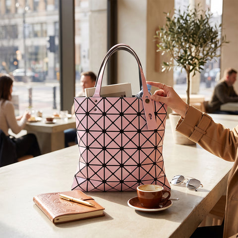 Geometric Day-Shift Tote Stylish Everyday Tote Bag for Work, Shopping, and Casual Use