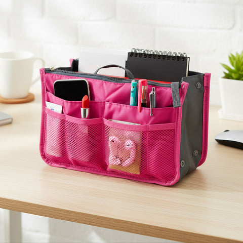 Travel Tote Handbag/Purse Insert Cosmetic Organizer