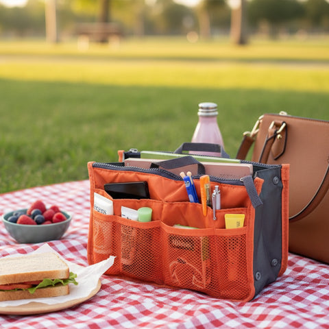 Travel Tote Handbag/Purse Insert Cosmetic Organizer