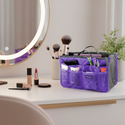 Travel Tote Handbag/Purse Insert Cosmetic Organizer