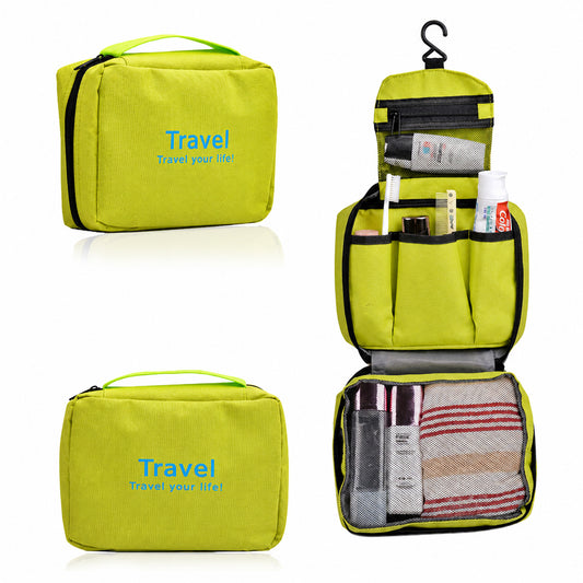 Everyday Toiletry & Travel Bag Zippered Organizer for Cosmetics, Grooming Essentials, and Personal Care Items