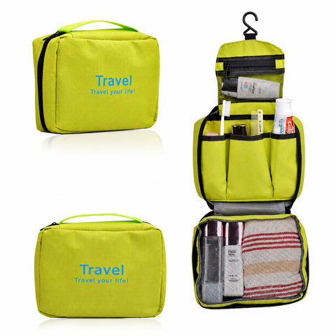 Everyday Toiletry & Travel Bag Zippered Organizer for Cosmetics, Grooming Essentials, and Personal Care Items