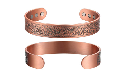 Adjustable Tree of Life Magnetic Therapy Copper Bracelet For Men and Women