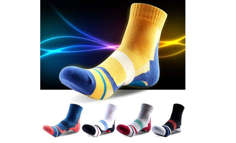 5-Pairs : Unisex Ankle-Length Performance Compression Socks