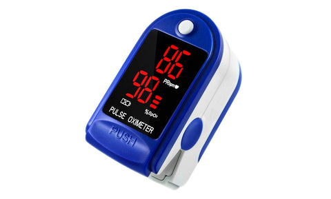 Portable Fingertip Pulse Oxygen Sugar Blood Oximeter Monitor