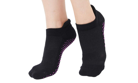 3-Pairs: Women's Non-Skid Workout Exercise Grip Socks