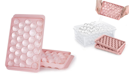 2-Pack: Round Ice Cube Tray Ice Ball Maker Mold