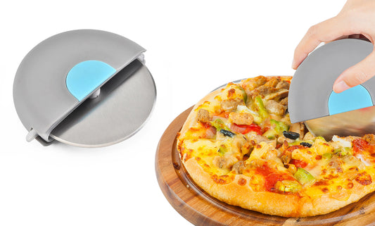 Food Grade Stainless Steel Premium Pizza Cutter Wheel (1 or 2-Pack)