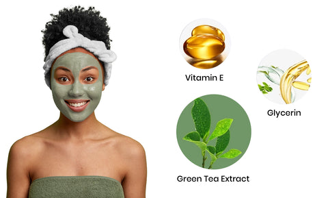 Green Tea Purifying Clay Mask Stick Facial Deep Cleansing Blackhead and Acne Remover