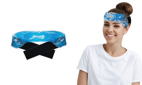 Hot and Cold  Migraine Relief Therapy Headband Wrap