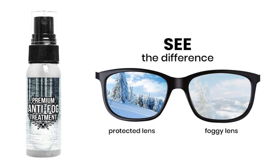 Long-lasting Anti-fog spray for Glasses, Goggles, Lens, Binoculars, PPE, Mirrors