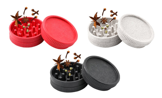 2-Pack: Lightweight Multipurpose Portable Spice Herb Tobacco Grinder Mixer