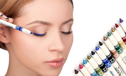 Professional Vivid Multi-Color Eye and Lip Liner Pencil Set (12 or 24-Pack)