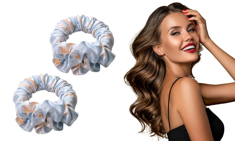 2-Pack: Magic Soft Heatless Curling Hair Band Ponytail Scrunchie Rollers