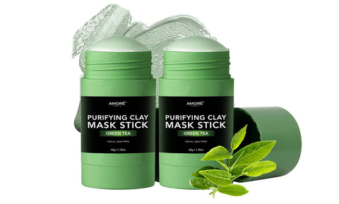 Green Tea Purifying Clay Mask Stick Facial Deep Cleansing Blackhead and Acne Remover