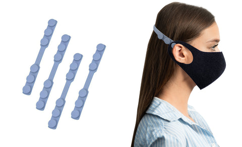 Anti Slip Adjustable Ear Protector and Mask Pressure Reducer (4-Pack)