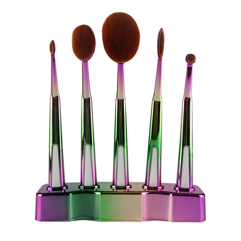 5-Piece Set: Kabuki-Style Makeup Brushes