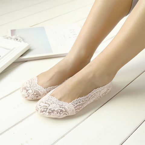 No-Show Lace Footies