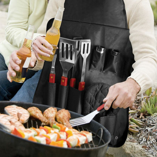 7-Piece Grilling Apron and Utensil Set