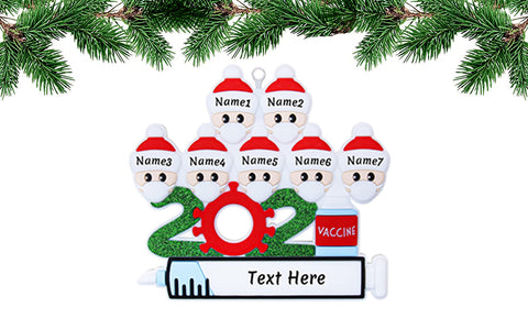 2021 Quarantine Family Christmas  Ornaments Personalized Gifts for All