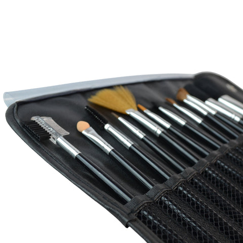 12-Pack Premium Makeup Brush Set for Blending Blush Concealer Eye Shadow