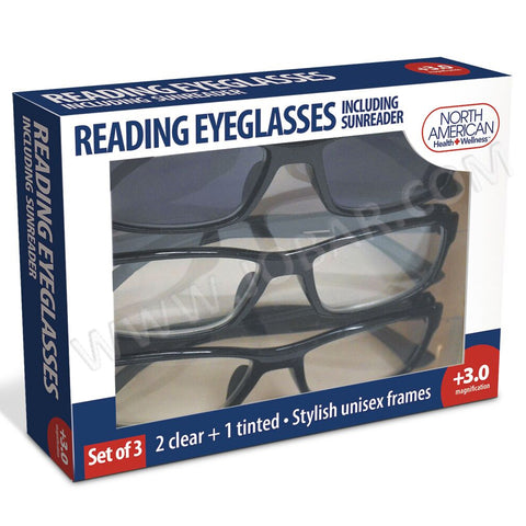 Reading Eyeglasses Including Sun Readers