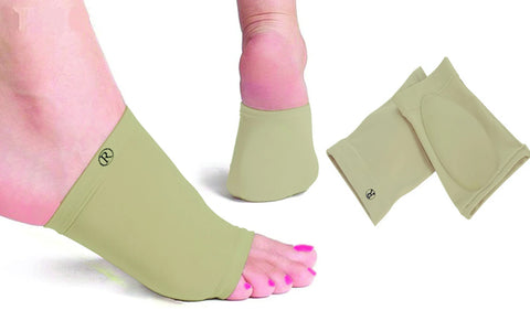 Gel-Infused Arch-Support Foot Sleeves