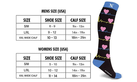 Women's Medical Print Knee-High Everyday Wear Compression Socks (3-Pairs)
