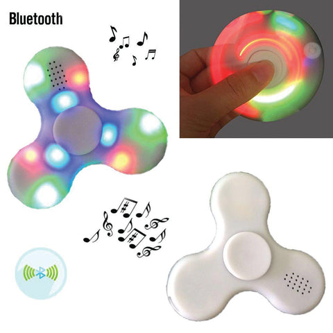 Bluetooth Spinner with Speaker and LED